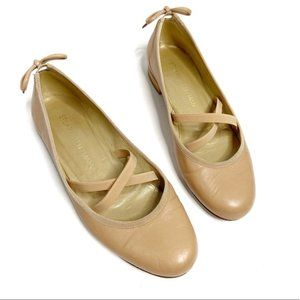Stuart Weitzman Bolshei leather ballerina flats